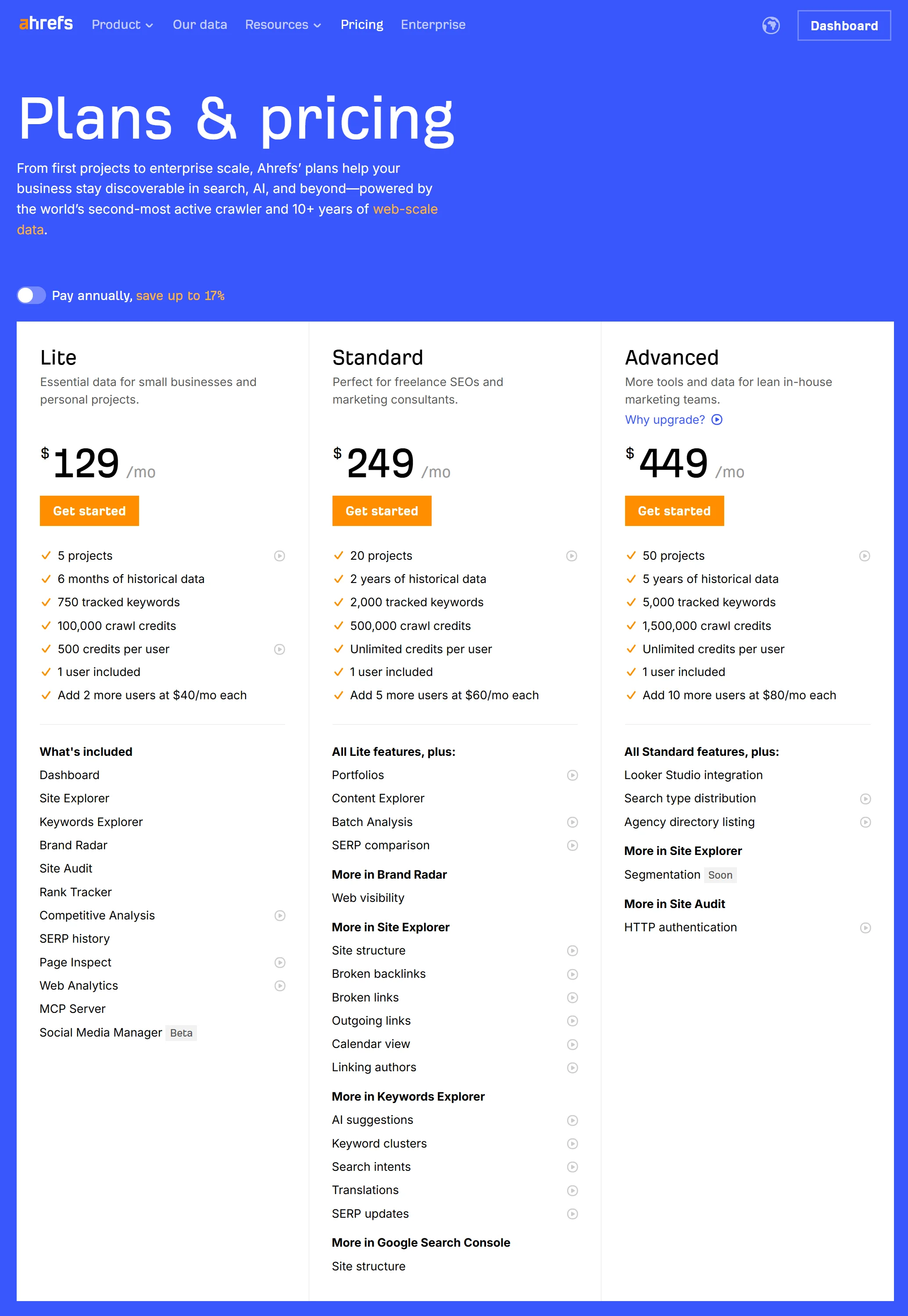 Ahrefs Pricing 1